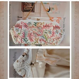 Vintage Bags By Josef Handbag Kate Middleton Beaded Floral Point De Beauvais